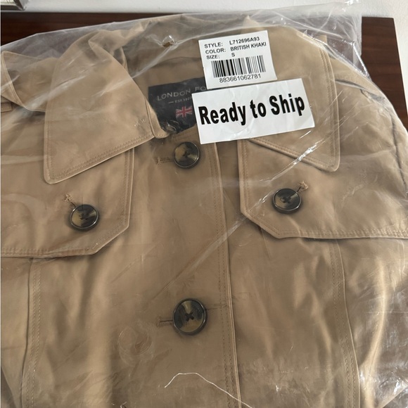 LONDON FOG Women's Single Breasted Long Trench Coat With Epaulettes and Belt S - Picture 3 of 5